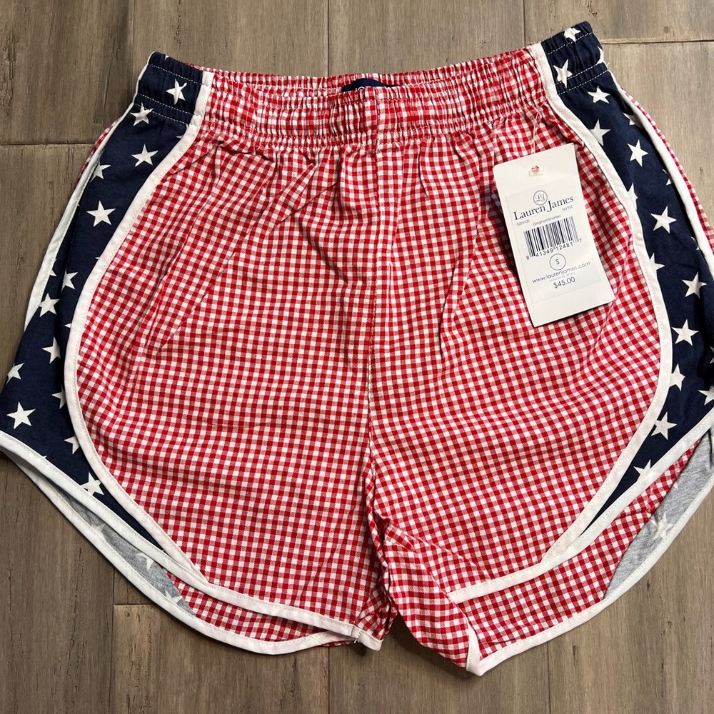 NWT LAUREN JAMES AMERICANA SHORTS